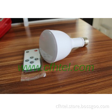 LED emergency bulb with remote control. emergency time 3-4hours